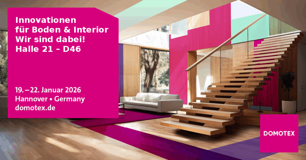 Wir sind auf der DOMOTEX 2026